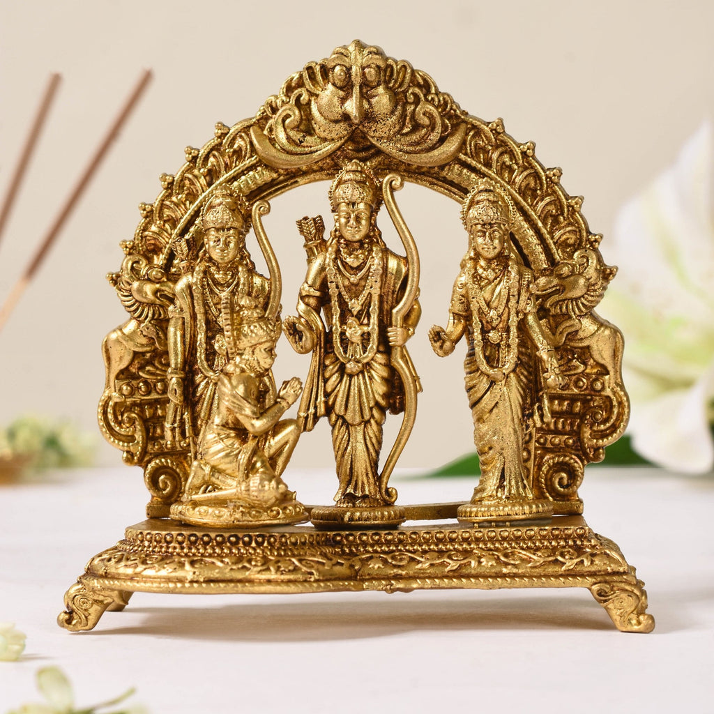Pure Brass Ram Darbar Brass Statue 10cm Nestasia
