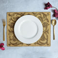 Beads Gold Rectangle Table Mat Nestasia