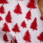 Reversible Style Christmas Tree Throw Blanket Red Nestasia