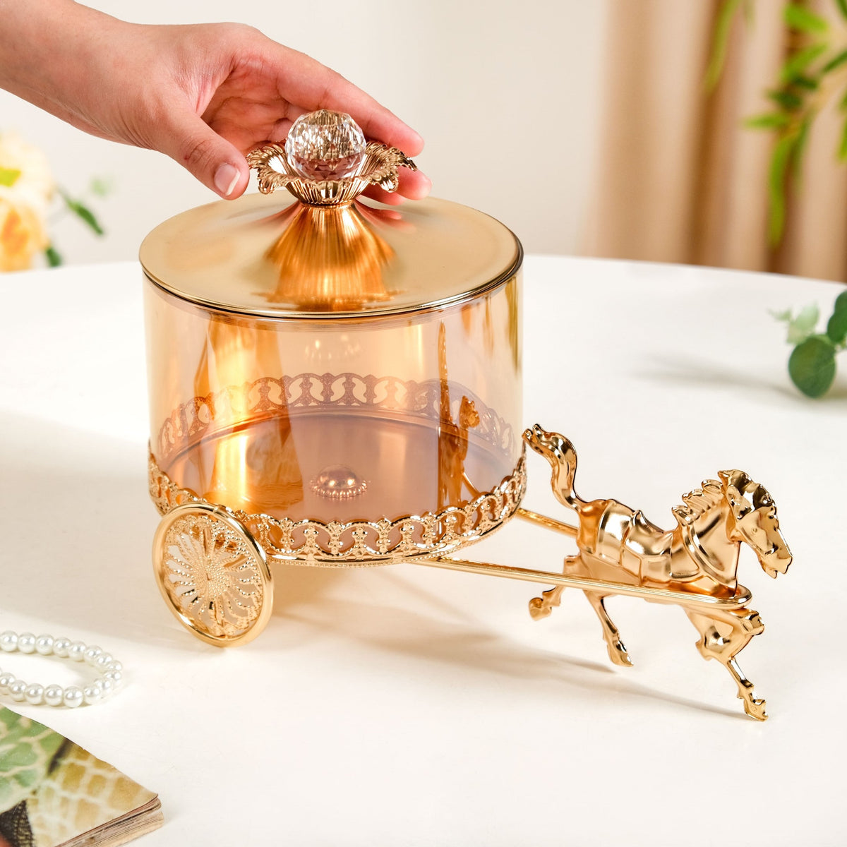 Royalcore Carriage Candy Jar Nestasia