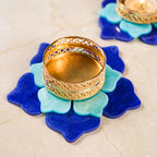 Florelle Tealight Holder Blue Set Of 6 Nestasia