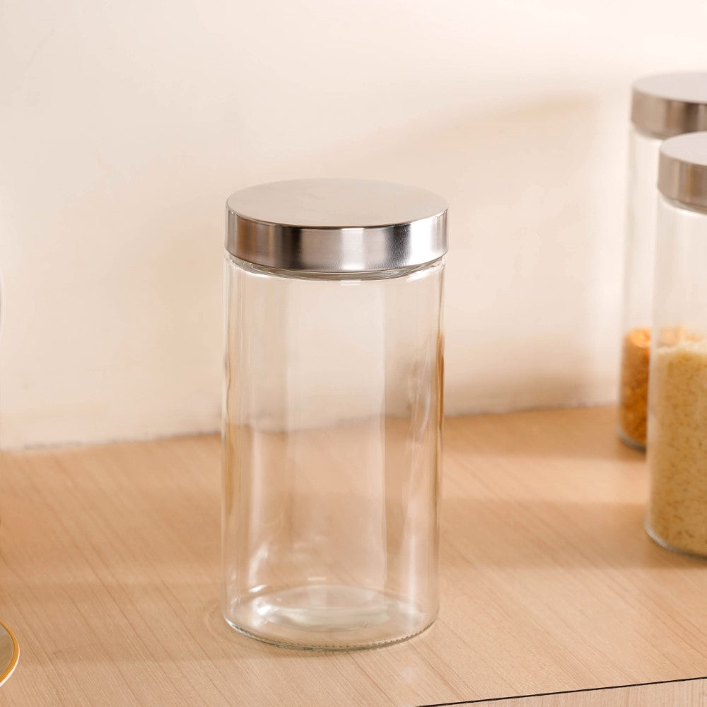 Tall Kitchen Storage Jars Set Of 4 1500ml Nestasia