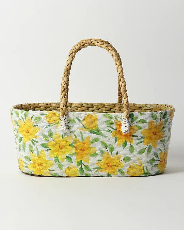 Rustic Handmade Seagrass Basket for Gifting, Clutter-Free Storage, and Home Styling