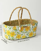 Rustic Handmade Seagrass Basket for Gifting, Clutter-Free Storage, and Home Styling