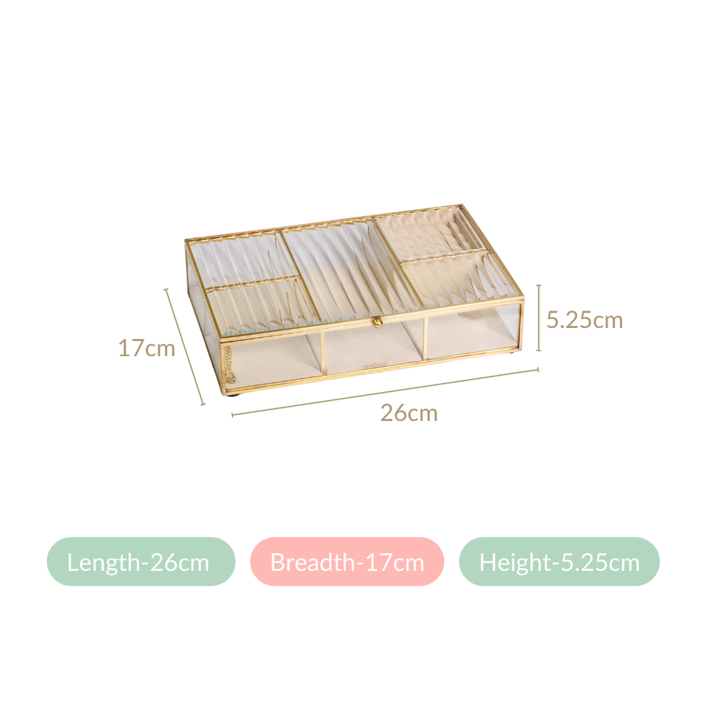 Luxury Jewellery Box With Velvet Base Nestasia