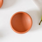 Ring Engraved Terracotta Dessert Bowls Set Of 4 250ml Nestasia