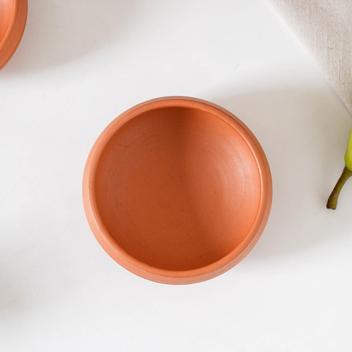 Ring Engraved Terracotta Dessert Bowls Set Of 4 250ml Nestasia