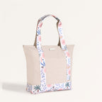 Beach Please Large Canvas Zipper Tote Bag Nestasia