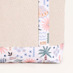 Beach Please Large Canvas Zipper Tote Bag Nestasia