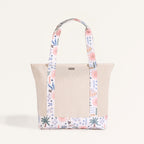 Beach Please Large Canvas Zipper Tote Bag Nestasia