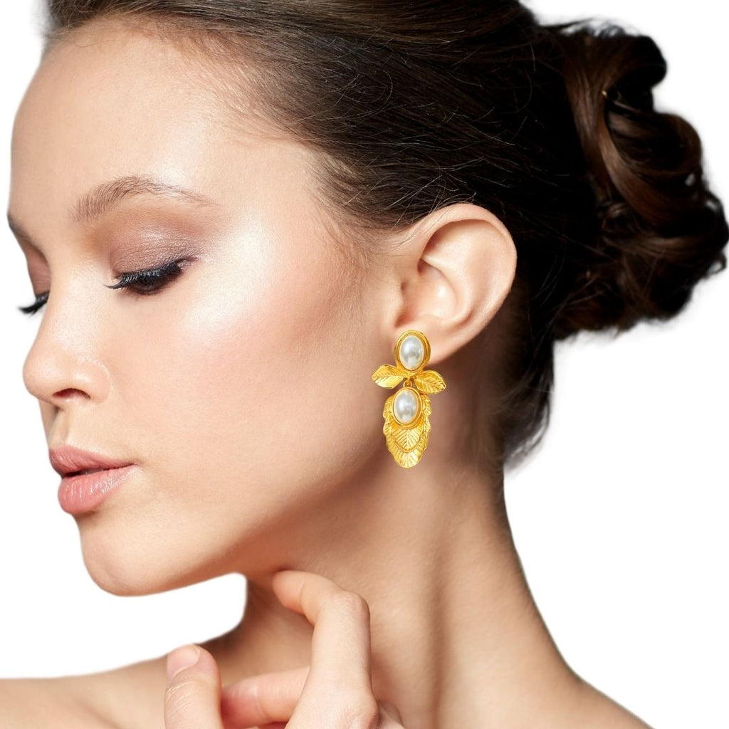 Romantic Pearl Earrings Nestasia