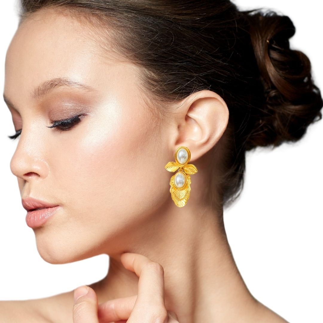 Romantic Pearl Earrings Nestasia