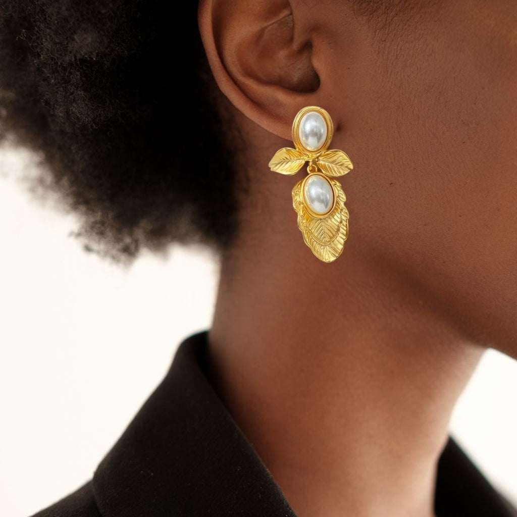 Romantic Pearl Earrings Nestasia