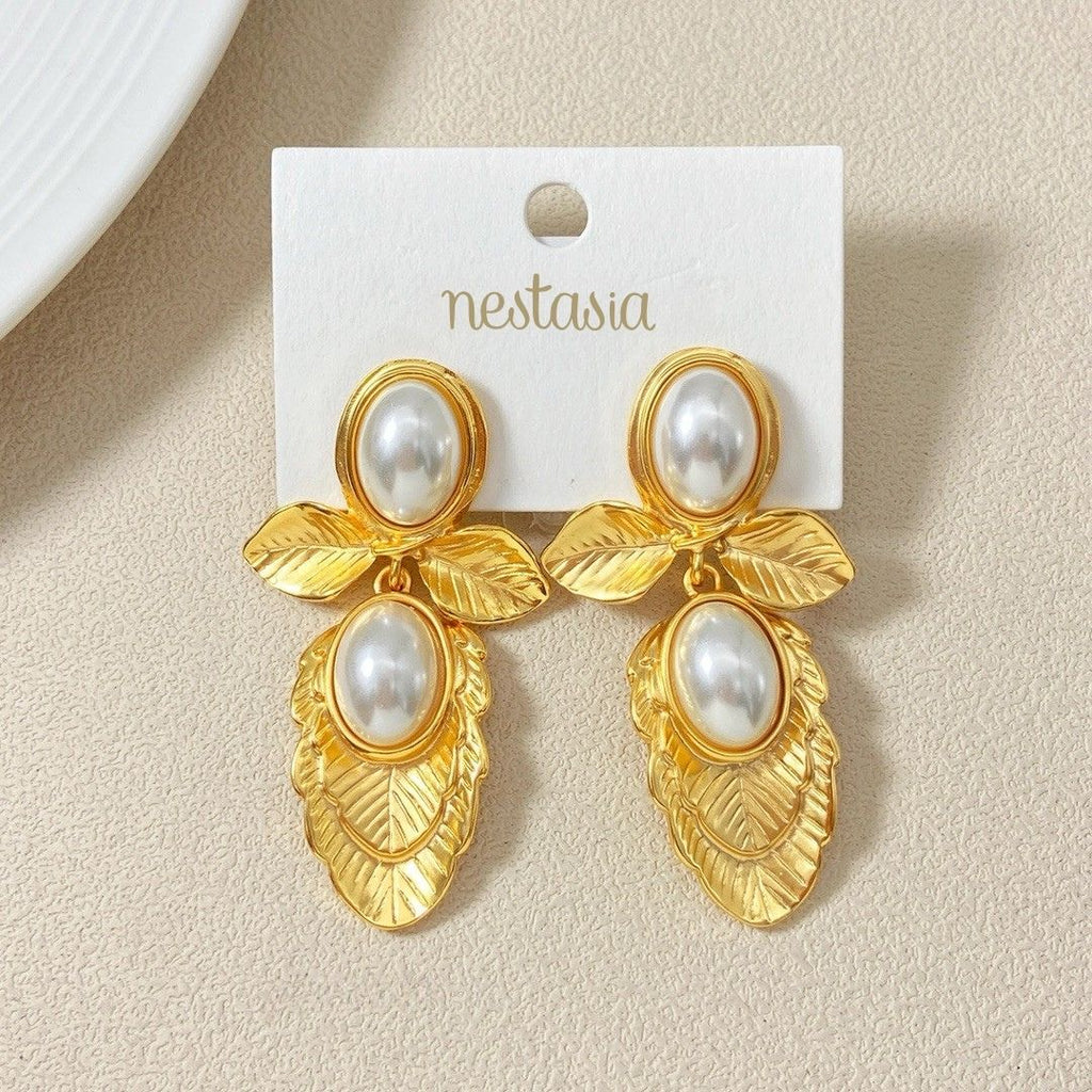 Romantic Pearl Earrings Nestasia