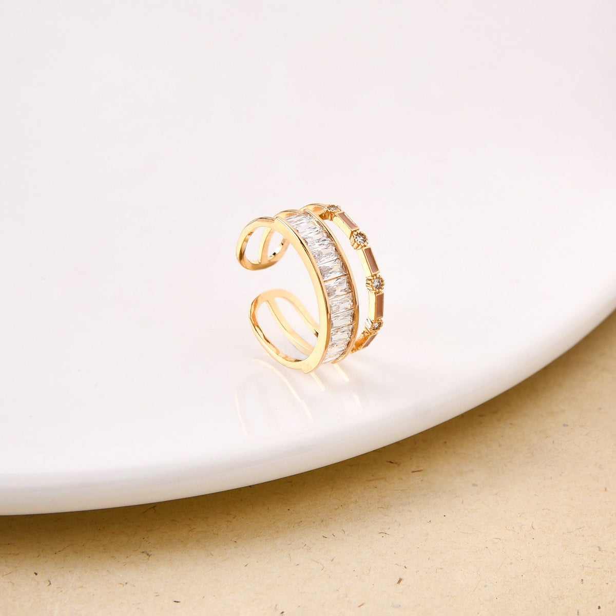 Rosy Vintage Glam Ring Nestasia