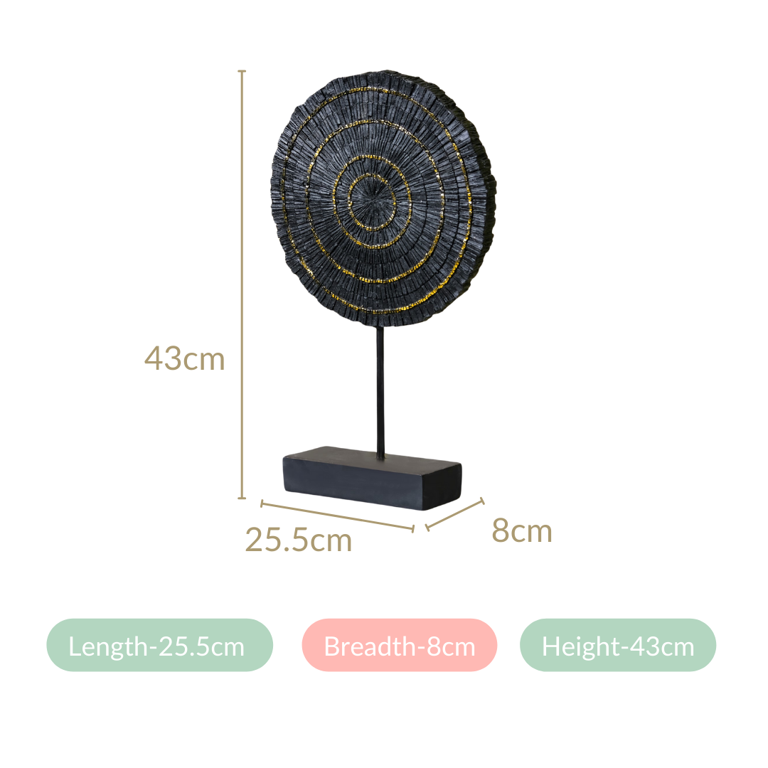 Modern Mystique Decor Showpiece Black Nestasia