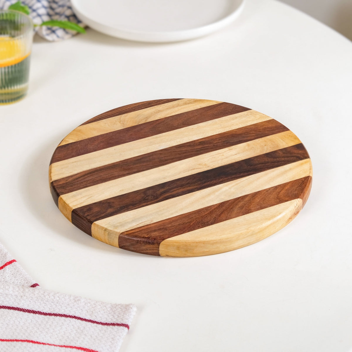 Atelier Serve And Slice Wooden Cheese Platter 30cm Nestasia