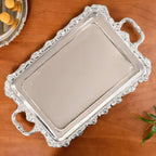 Royalcore Decorative Metal Tray With Handles Nestasia