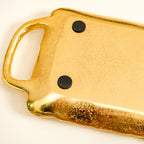 Decorative Royalcore Long Gold Tray Nestasia