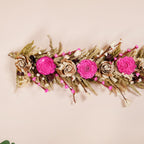 Pink Eco Friendly Decorative Dried Flower Set Of 2 Nestasia
