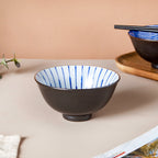 Caspian Cobalt Blue White Soup Bowl 200ml Nestasia