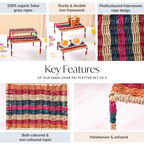 Rainbow Sabai Char Pai Risers Set Of 2 Nestasia