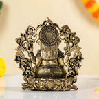 Sacred Chaturbhuj Ganesha Pure Brass Idol With Gift Box 10cm Nestasia