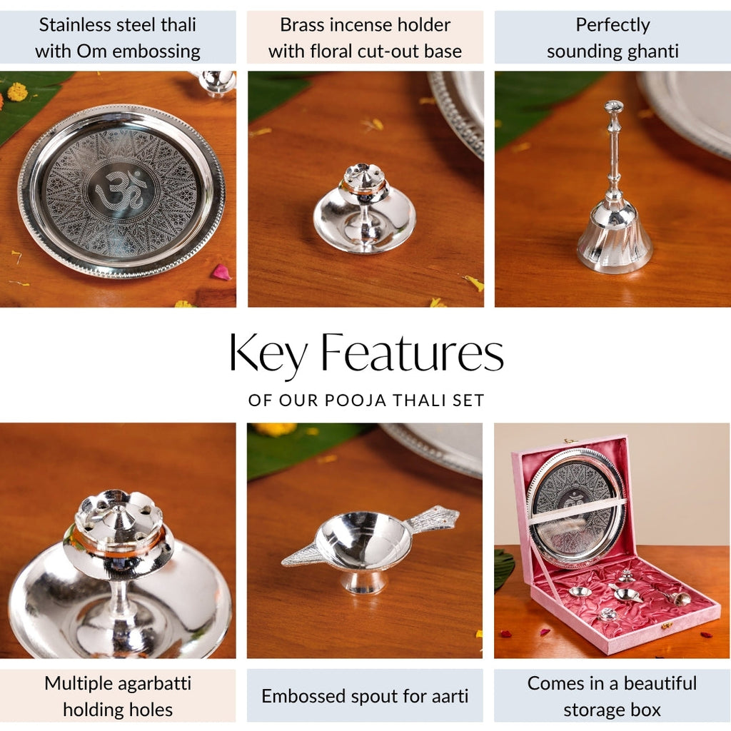 Sandhya Aarti Thali Set Of 6 Nestasia