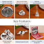 Sandhya Aarti Thali Set Of 6 Nestasia