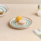 Spiral Snack Plate Green 6 Inch Nestasia