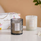 Mogra & Musk Melody Scented Candle Jars Set Of 2 Nestasia