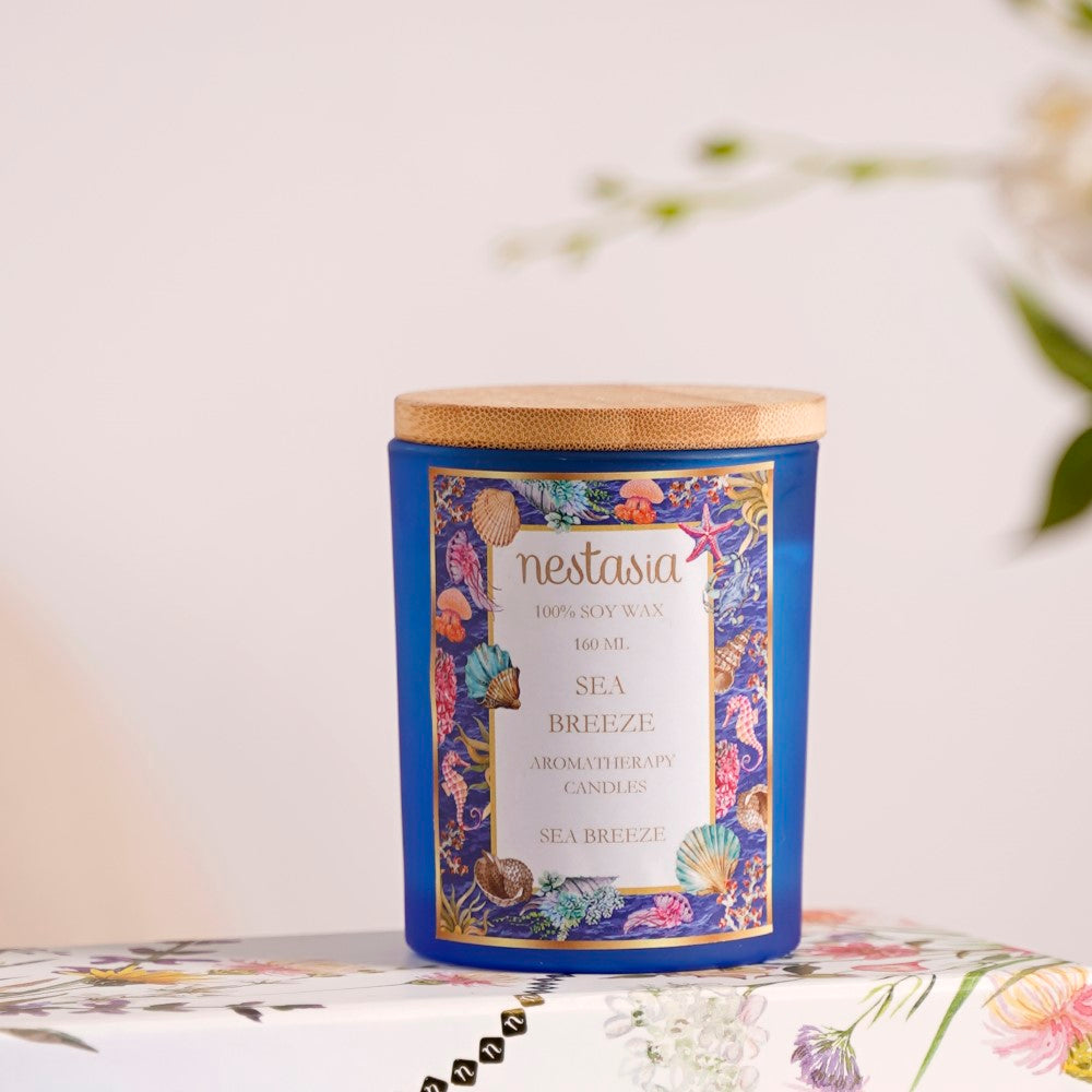 Sea Breeze & Citrus Wonder Fragrant Candles Set Of 2 Nestasia