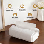 Contemporary Tissue Holder White Nestasia