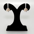 Sculptural Edgy Gold Stud Earrings Nestasia