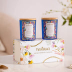Sea Breeze Scented Candle Jar With Lid Set Of 2 Nestasia