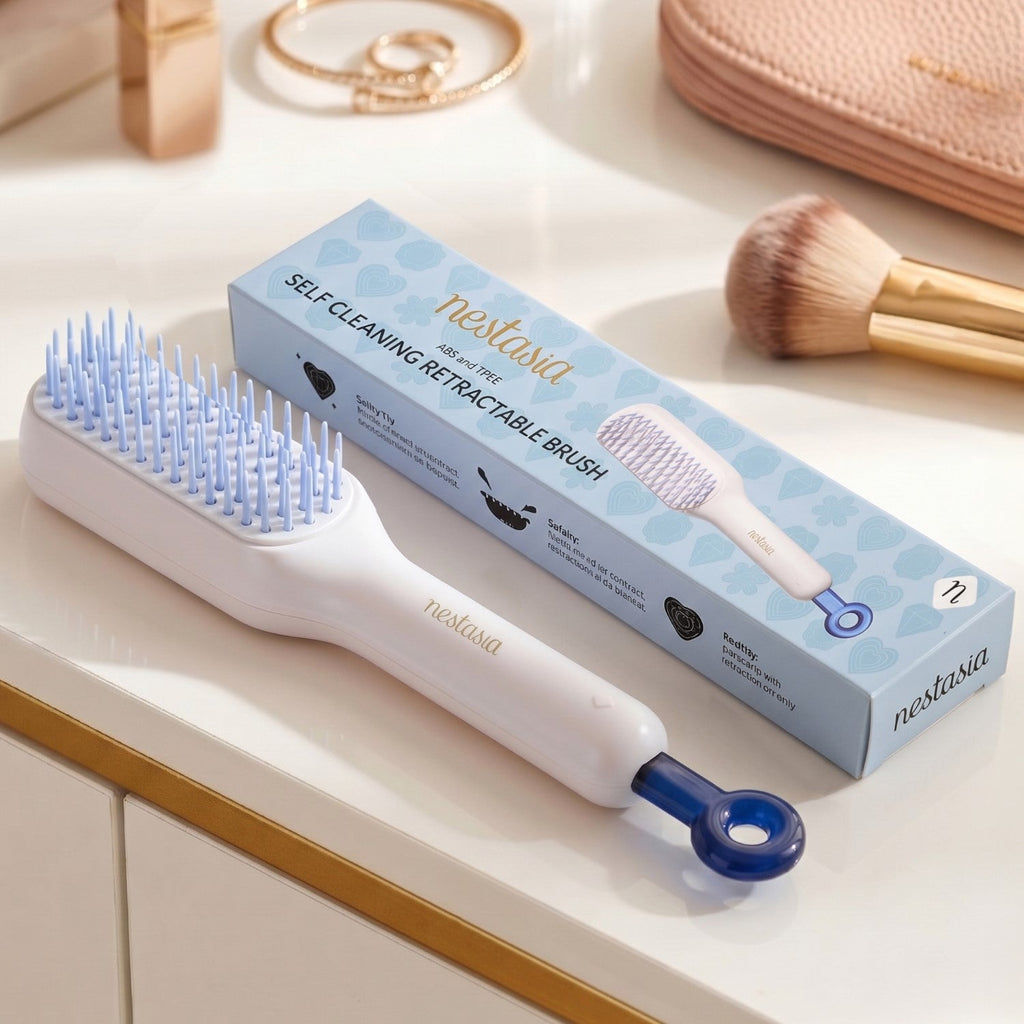 Self Cleaning Hair Brush Nestasia