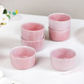 Sera Ceramic Small Bowl Pink Set Of 6 200ml Nestasia
