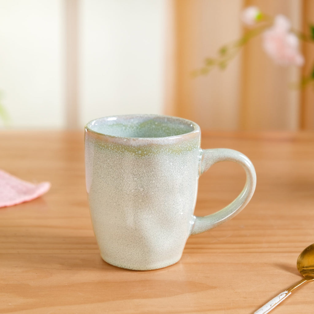 Set Of 6 Sera Light Green Ceramic Coffee Mug 250ml Nestasia