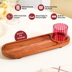 Platterazzi Serving Platter With Striped Bowl Set Of 2 Nestasia