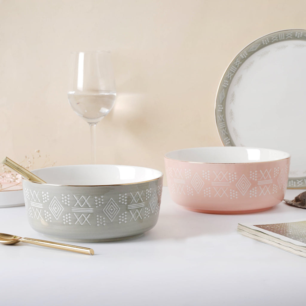 Azo Serving Bowl Pink Nestasia