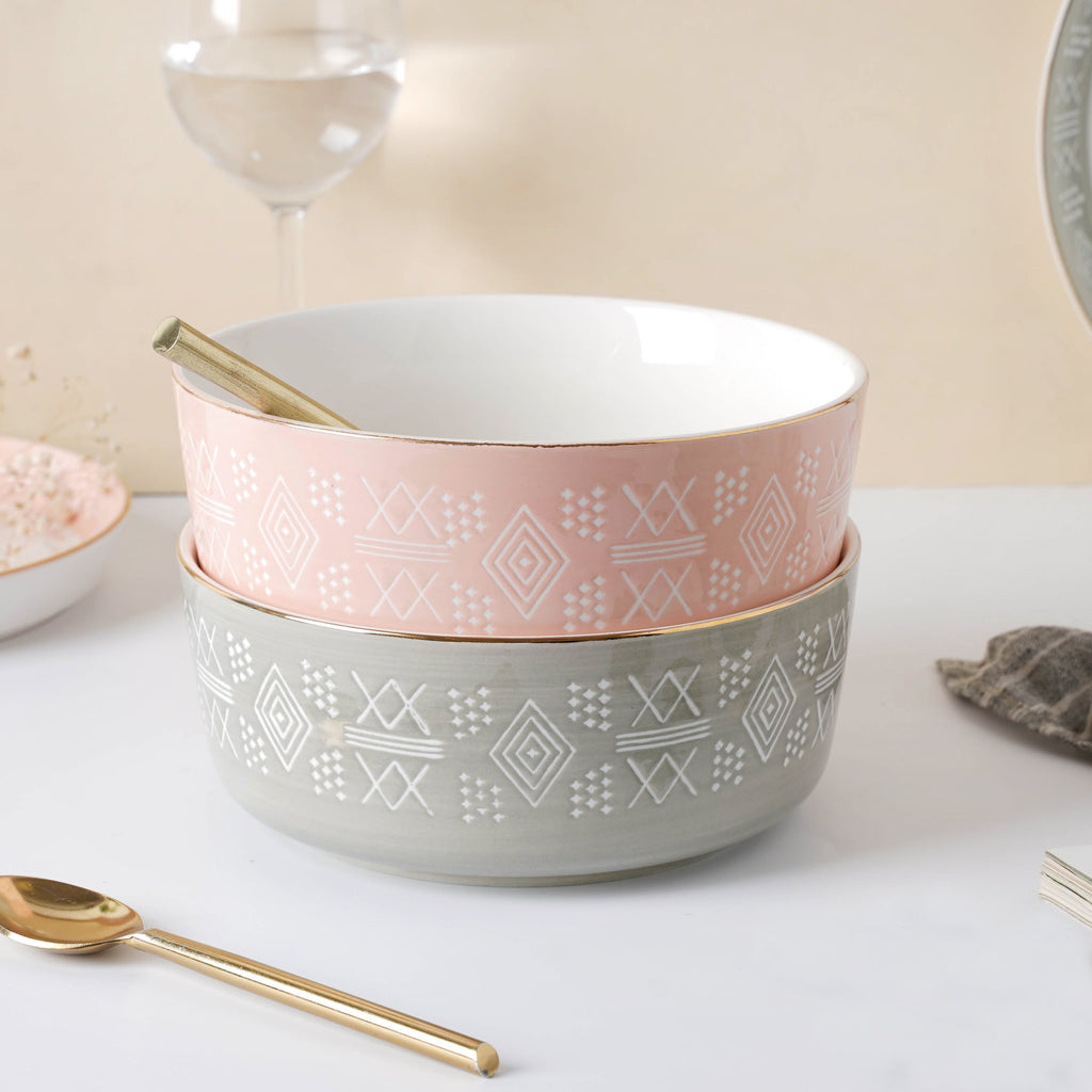 Azo Serving Bowl Pink Nestasia