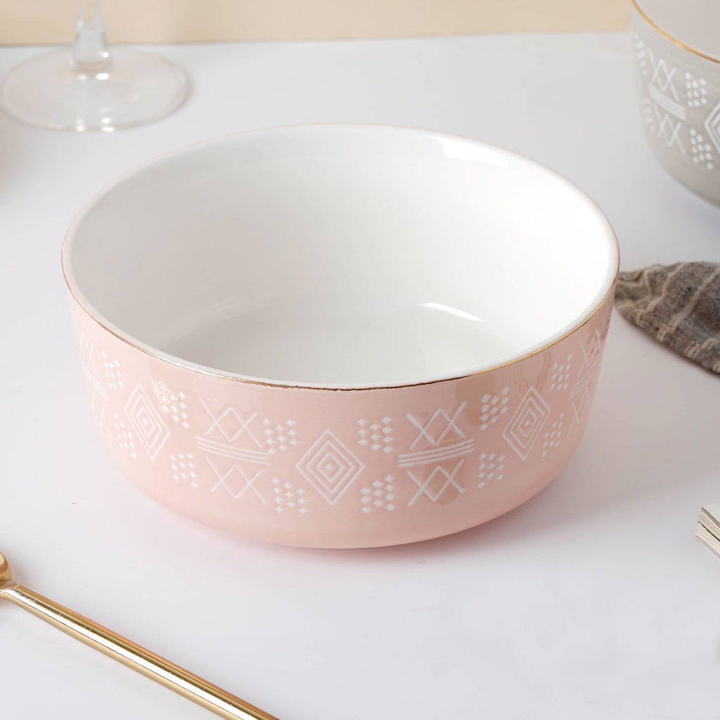 Azo Serving Bowl Pink Nestasia