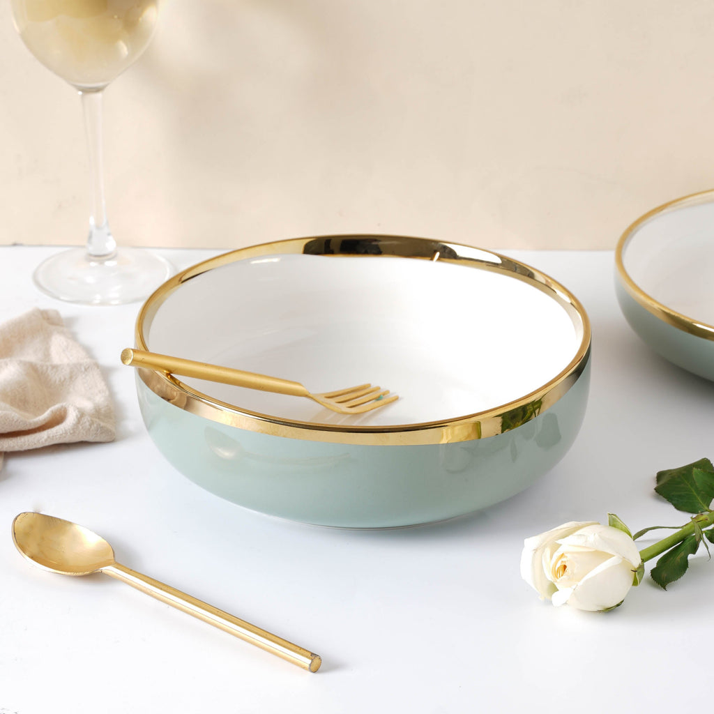 VERA Green Serving Bowl Nestasia