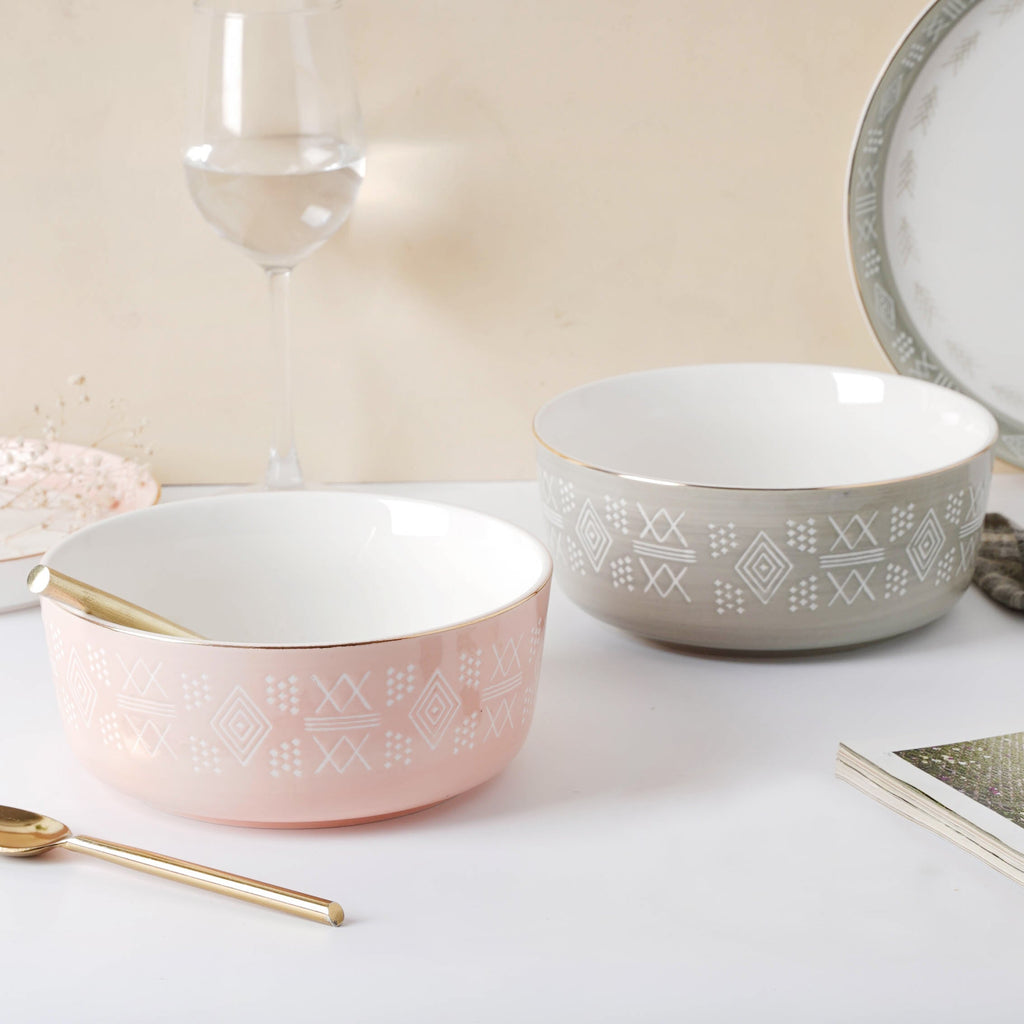 Azo Serving Bowl Pink Nestasia