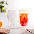 Set Of 2 Insulated Double Wall Cocktail Glasses 400ml Nestasia