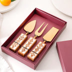 Set Of 3 Gourmet Cheese Knives Nestasia