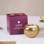 Set Of 4 Festive Delights Gold Scented Candles Nestasia