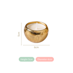Set Of 4 Festive Delights Gold Scented Candles Nestasia
