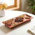 Nero Sectioned Serving Platter 43x18cm Nestasia