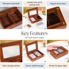 Playing Cards Set Of 2 in Wooden Display Box Nestasia